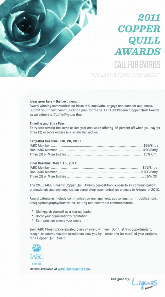 IABC PHX Copper Quills E-Blast by Liquis Design