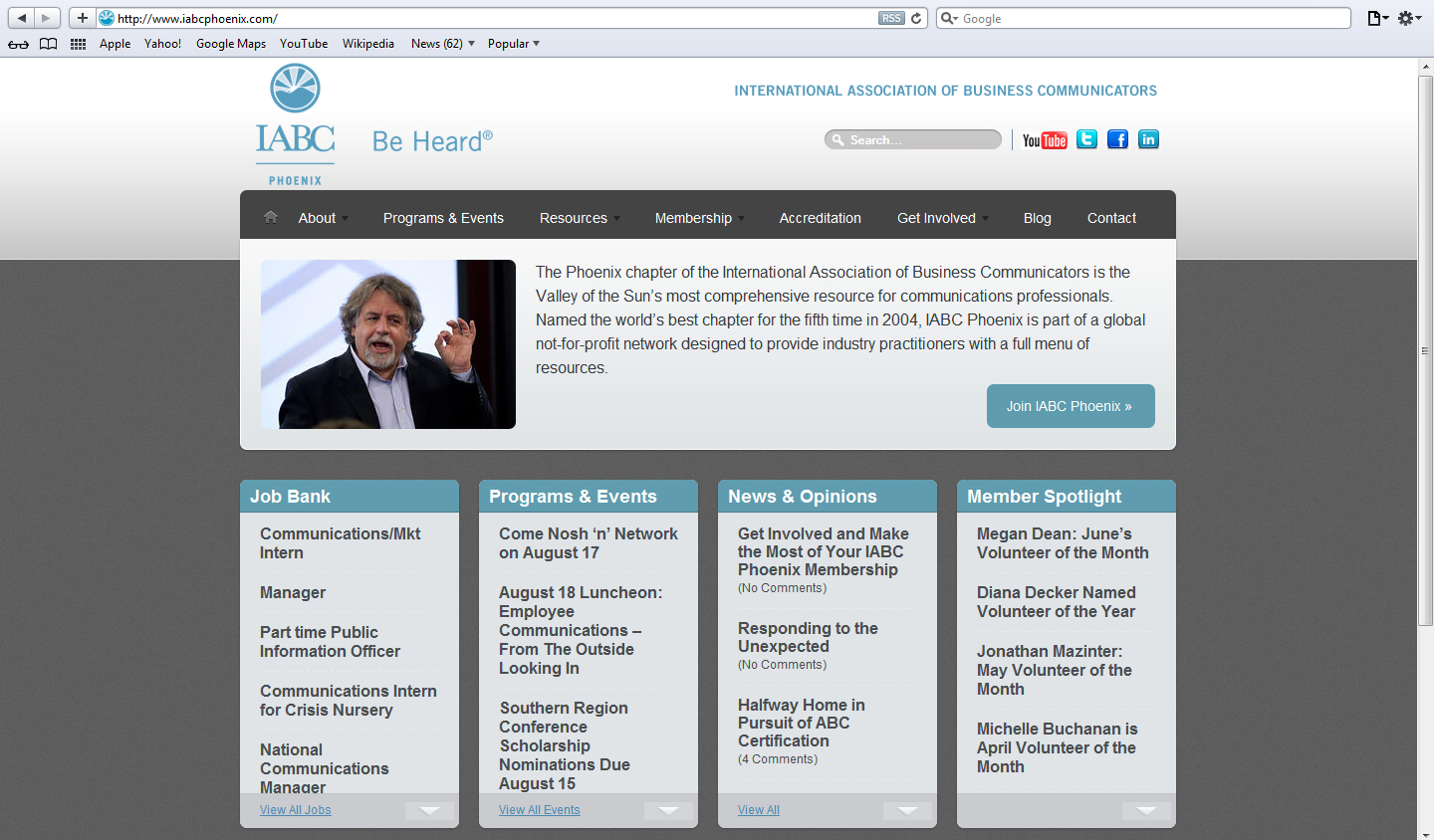IABC Phx Website by Liquis Design
