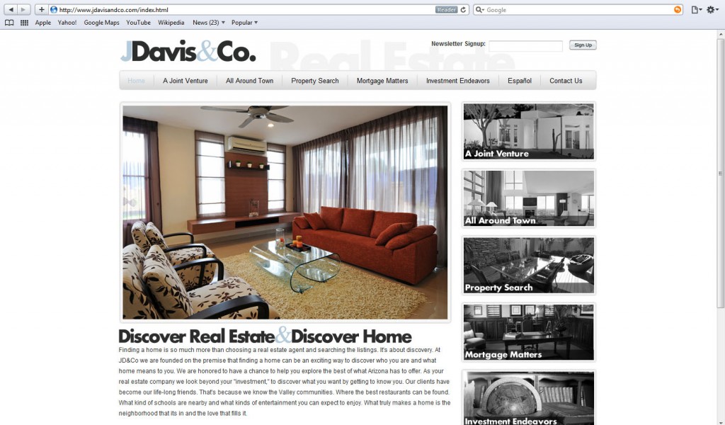 JDavis&Co. Website by Liquis Design