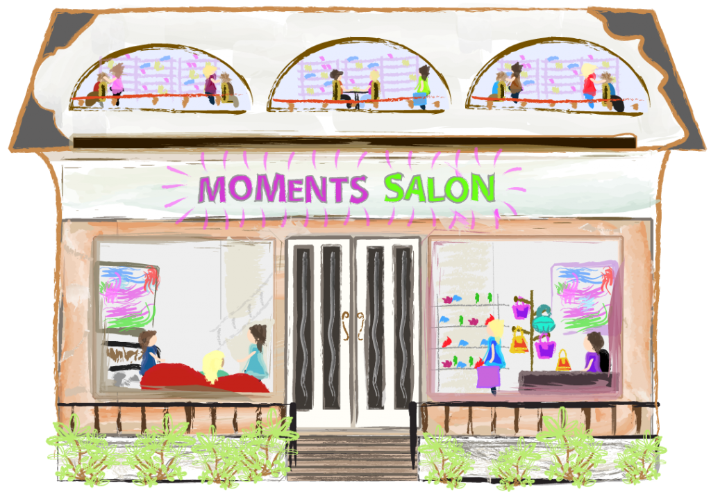 Moments Salon Illustration by Liquis Design