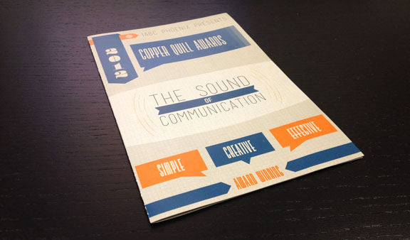 2012 IABC Phoenix Copper Quill Award Event Branded by Liquis Design